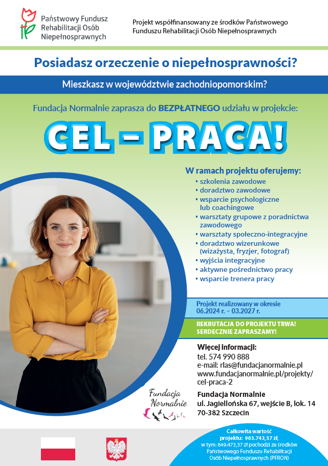 Plakat informacyjny CEL-PRACA