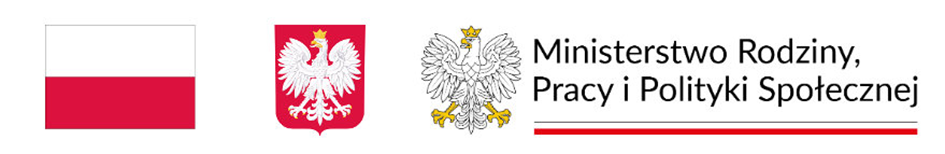 flaga polski, godło i logo ministerstwa