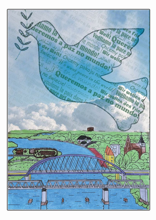 plakat chcemy pokoju na świece