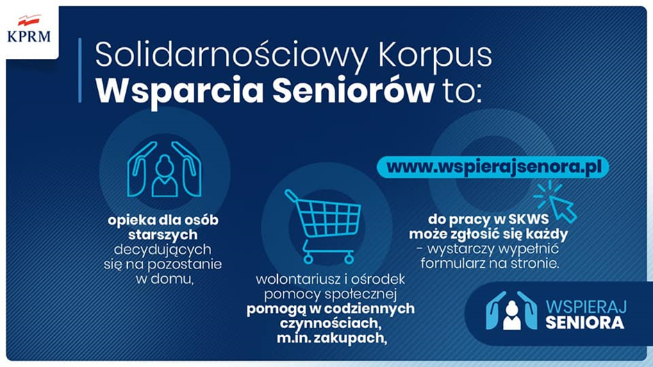 plakat korpus wsparcia seniora